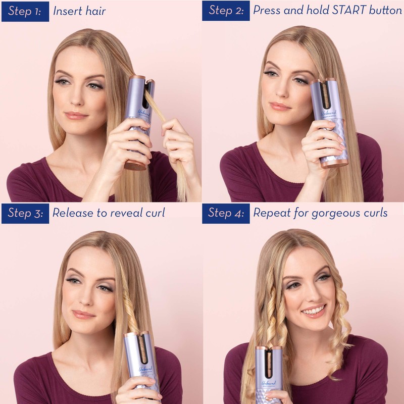 Conair Unbound Cordless Auto Curler - Rechargeable Auto Curler For