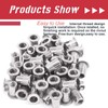 Hilitchi SAE Stainless Steel Rivet Nuts Threaded Insert Rivnuts (1/4-20“-(50PCS))
