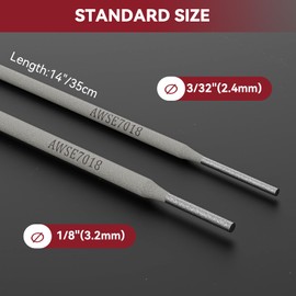 ARCCAPTAIN E7018 Welding Rod 1/8'' 10LB Low Hydrogen Carbon Steel Welding Sticks Electrodes, Welding Rods ARC Welding Equipment