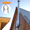 8 Inch Chimney Pipe Support Bracket, Adjustable Vent Wall Strap,