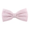 TigerTie Plain Bow Tie, Pre-Tied Bow, 100% Linen + Storage