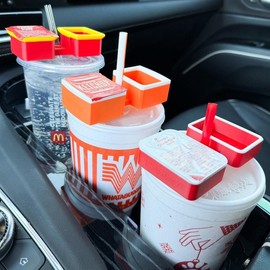 Saucey Dipping Sauce Holder for ChickfilA, Whataburger, & McDonald’s Sauces - Style: WhataSaucey