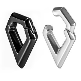 PUNKYOUTH Ear Hanger Weights for Stretched Ear Gauges 0g 00g Stainless Steel Ear Heavy Dangle for Women Plugs Tunnels Piercing Kit