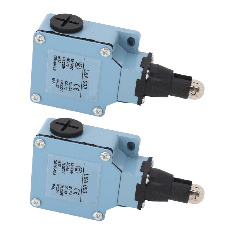 2Pcs Momentary Limit Switch Roller Plunger Micro Limit Travel Switch