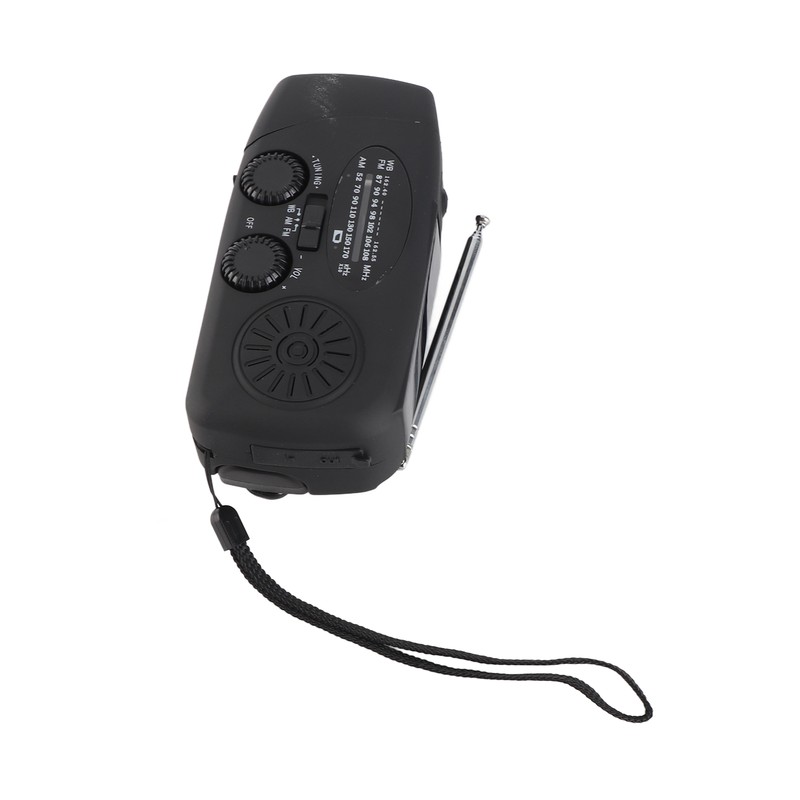 Emergency Radio Portable Rechargeable Solar Hand Crank Powered AM FM