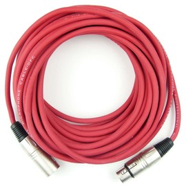 Adam Hall Cables K3MMF1000RED Microphone Cable 10 m Red XLR Female to XLR Male