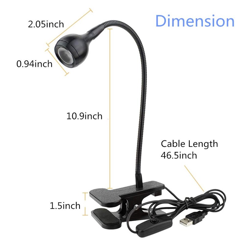ULIKELED 3W 395NM LED Black Light, Flexible Gooseneck UV Blacklight