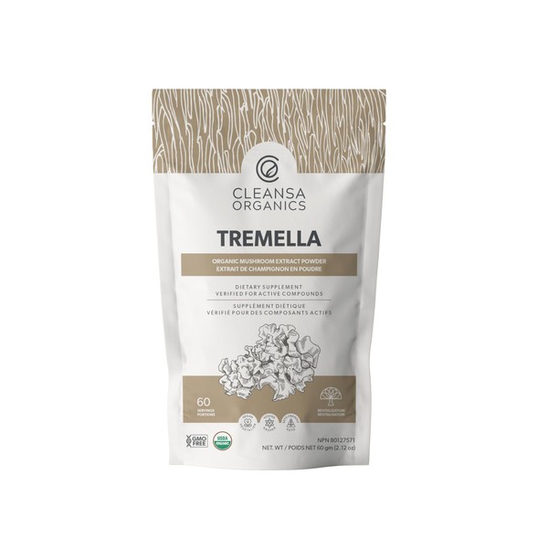 Tremella Mushroom Extract Powder by Cleansa Organics- Healthy Skin &