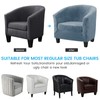 Mingfuxin Velvet Chair Covers for Tubs, Upgraded 2 in 1