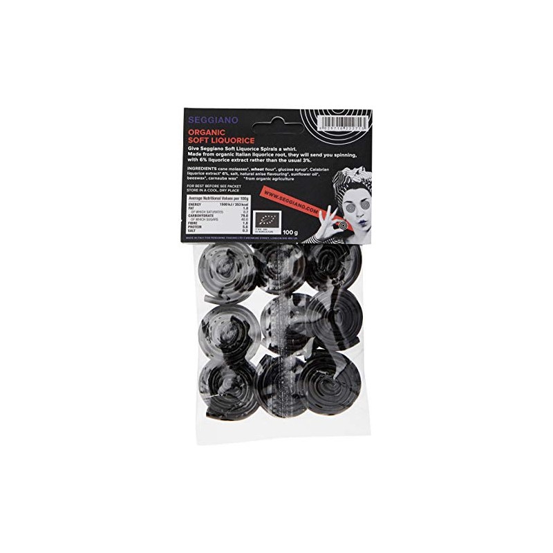 Seggiano Organic Liquorice Spirals 100g