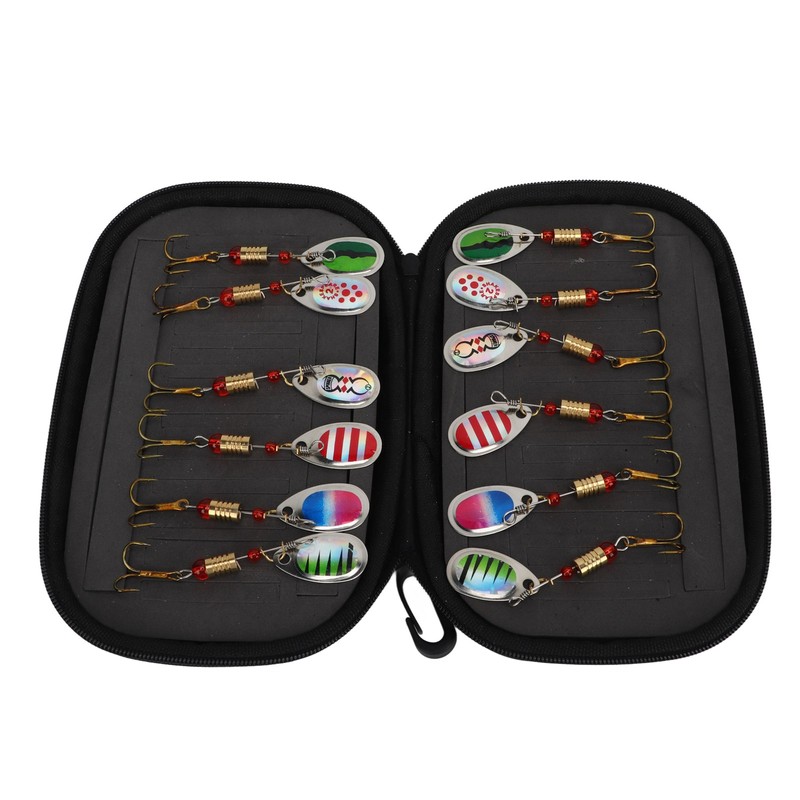 12Pcs Trout Lure Flashing Sequin Efficient Stainless Steel Bass Fishing