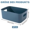 wintfarm Pack of 6 Plastic Storage Boxes, Storage Boxes with