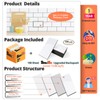 StyloVue 100 Pieces Peel and Stick Backsplash for Kitchen, 3"