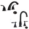 2 Handle 3 Hole 8 Inch Widespread Bathroom Faucet with