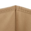 Relaxdays Storage Basket Bamboo Bathroom Basket Square Fabric Shelf Basket
