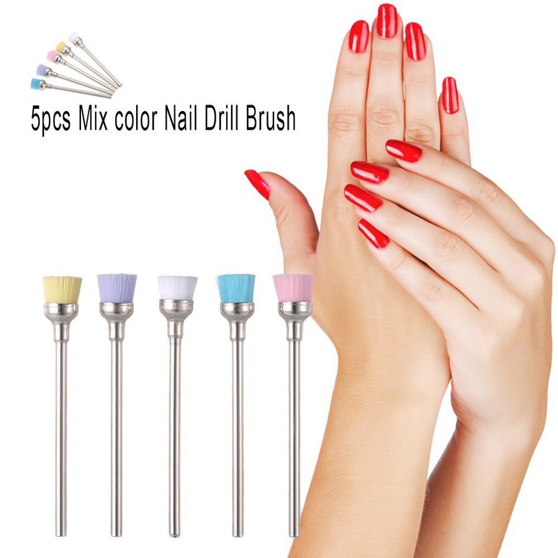 Anself 5pcs 2.35mm Professional Nail Art Drill Bit Random color