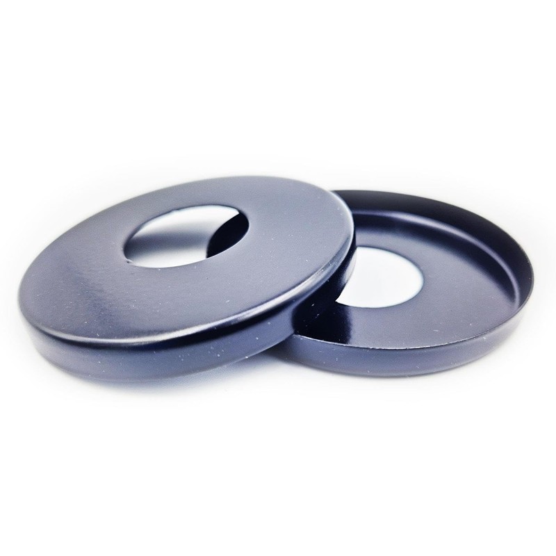 2 x 26mm G3/4 Black Tap Shower Pipe Cover High