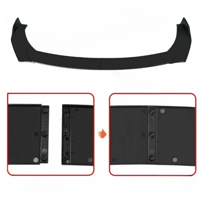 For Ford Fusion SE Front Bumper Lip Spoiler+Side Skirt+Rear Lip+Strut+Rods
