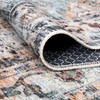Bloom Rugs Washable Non-Slip 7 ft Runner - Teal/Peach Traditional