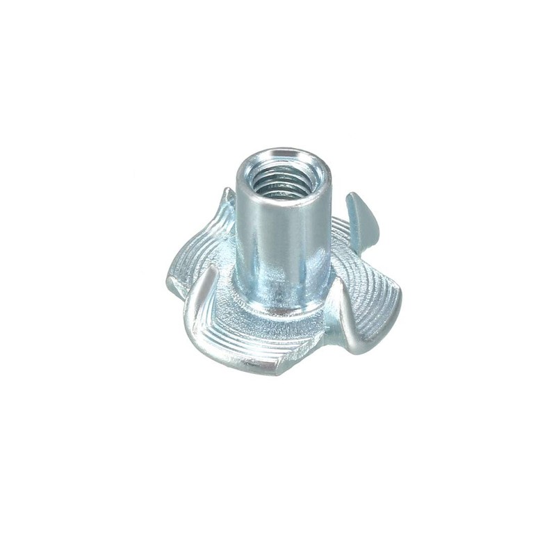 sourcing map M4 4 Pronged Tee Nut T-Nut for Table