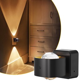 L LOHAS LED Night Light Projector, Night Lights Plug into Wall, Dusk to Dawn Sensor, Rotating Nightlight for Kids, Soft White Ambient Lighting for Bathroom, Gaming Room, Gifts,1 Pack