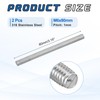 MECCANIXITY 2Pack M6x80mm Fully Threaded Rod, 316 Stainless Steel Right