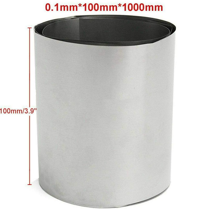 Titanium Ti Thin Plate Sheet Foil Ta1 0.1mmx100mmx1000mm Metalworking Supplies