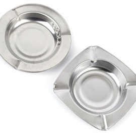 Classic Steel Ashtray for Commercial and Home Use Dual-Purpose 5ea