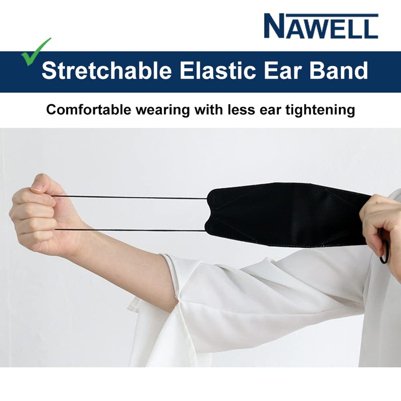 [20 Packs] NAWELL Face Mask 4 Layer Filter Structure Lightweight
