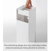YAMAZAKI Home Tower Trash Can - Modern Garbage Waste Basket