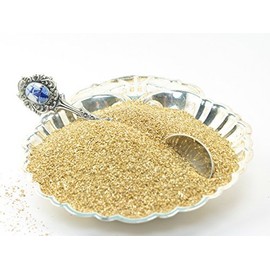 Purpurina de vidrio alemana importada de oro, grano fino 90 (tamaño de grano más popular), purpurina de vidrio brillante – 311-9-007, Dorado, One Pound Bulk, 1