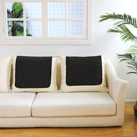 Headrest Cover for Recliner Chair 2 Pieces Recliner Headrest Protector Recliner Sofa Cover Recliner Head Covers Sofa Head Protector Furniture Protector for Recliner Sofa Slipcovers (Black)