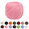 Craft County - Cuerda de algodón de macramé natural para
