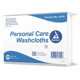 Dynarex 1315 Dry Washcloth 10"X13" 10/50/Case