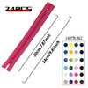 DOITEM 24 pcs 20cm/8 Inch Multicolor Nylon Coil Zippers for