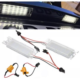 car passion LED Number Plate Lighting | Number Plate Lighting LED Compatible with Jeep Renegade | Built-in CANBus Resistor No Error 6000K Ice White Light Replacement Lamp Plate