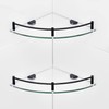Glass Shower Corner Shelves 2 Pack - Floating Bathroom Shelves