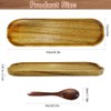 Spoon Rest Kitchen, Special Retro Brown Wooden Long Shape Cooking