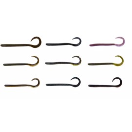 Savage 8" Razorback Worm - Choice of Colors - Green Pumpkin