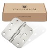 Cauldham (12 Pack) Heavy-Duty 4" Interior Door Hinges with 5/8"