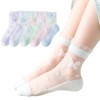 ZEFANGYU Children's Socks, See-Through Socks, Summer, Ultra-thin, Mesh, Baby, Girls,