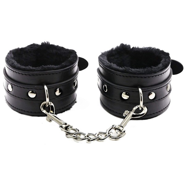 Adjustable Leather Handcuff Strong and Durable Super Soft Fur Hand Cuffs Multifunctional Bangle