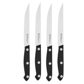 HENCKELS Prime Razor-Sharp Steak Knife Set of 4, German Engineered Informed by 100+ Years of Mastery,Black
