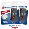 KeylessKing* 2 Keyless Entry Remote Car Fob Control Flip Key Transmitter Alarm for LHJ011