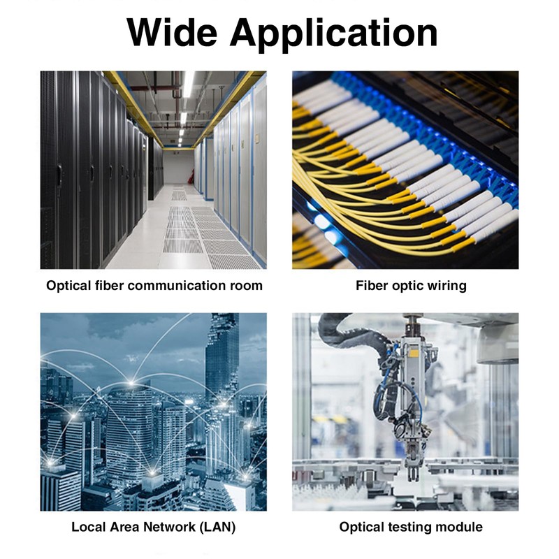 Duttek MPO Fiber Optic Adapter, 12 Core, Key Up to