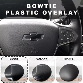 Advanced Trims Gloss Black Steering Wheel Bowtie Overlay Chevy Equinox 2015-2025 NOT VINYL