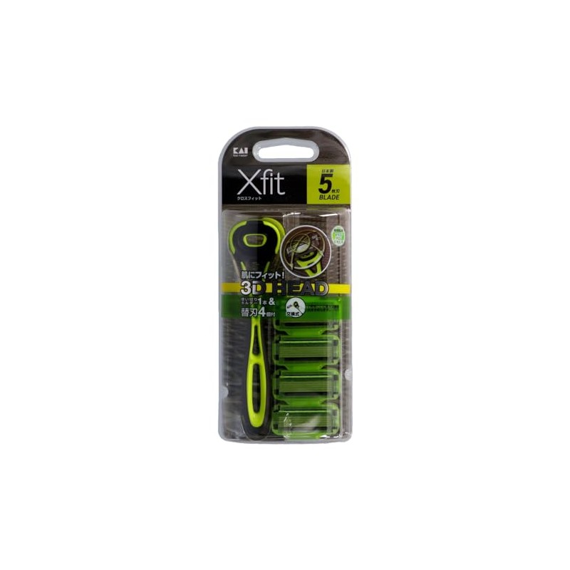 [Bulk Purchase] Xfit 5 Blade Razor 4P Slim Pack [Set