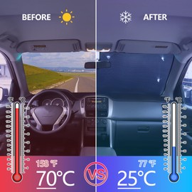 Windshield Sunshade for Honda Pilot 2003 2004 2005 2006 2007 2008 Accessories, Front Window Sun Shade, Foldable Reflective Sun Visor, Screen Shield Cover UV Blocker Protector HeatShield (Sliver)