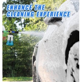 Dancingboar Snow Foam Lance Cannon Bottle for Nilfisk ALTO/Kranzle/Wap,M22-14mm Cannon Adjustable Soap Sprayer Nozzle F oam Bottle 1L, Foam Gun for Pressure Washer