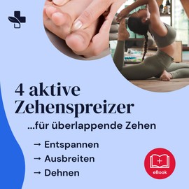 YOGAMEDIC YOGAMEDIC Zehenspreizer für alle Zehen, 4 Stk, Zehentrenner Silikon, Hammerzehen Korrektoren- Universalgröße, 0% BPA Zehenstrecker- für Überlappende Zehen, für Damen und Herren
